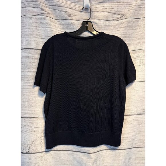 Boss 100% Virgin Wool Short Sleeve Sweater Size XL - Picture 3 of 5